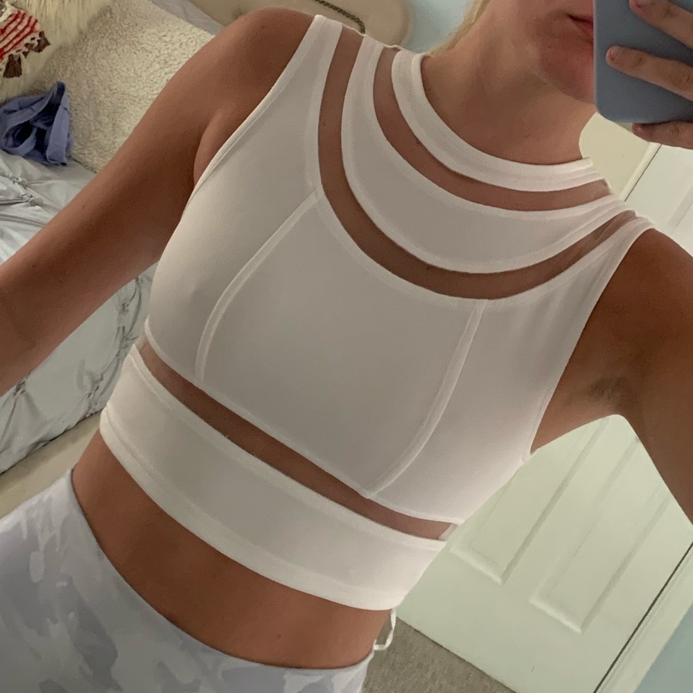 White crop top